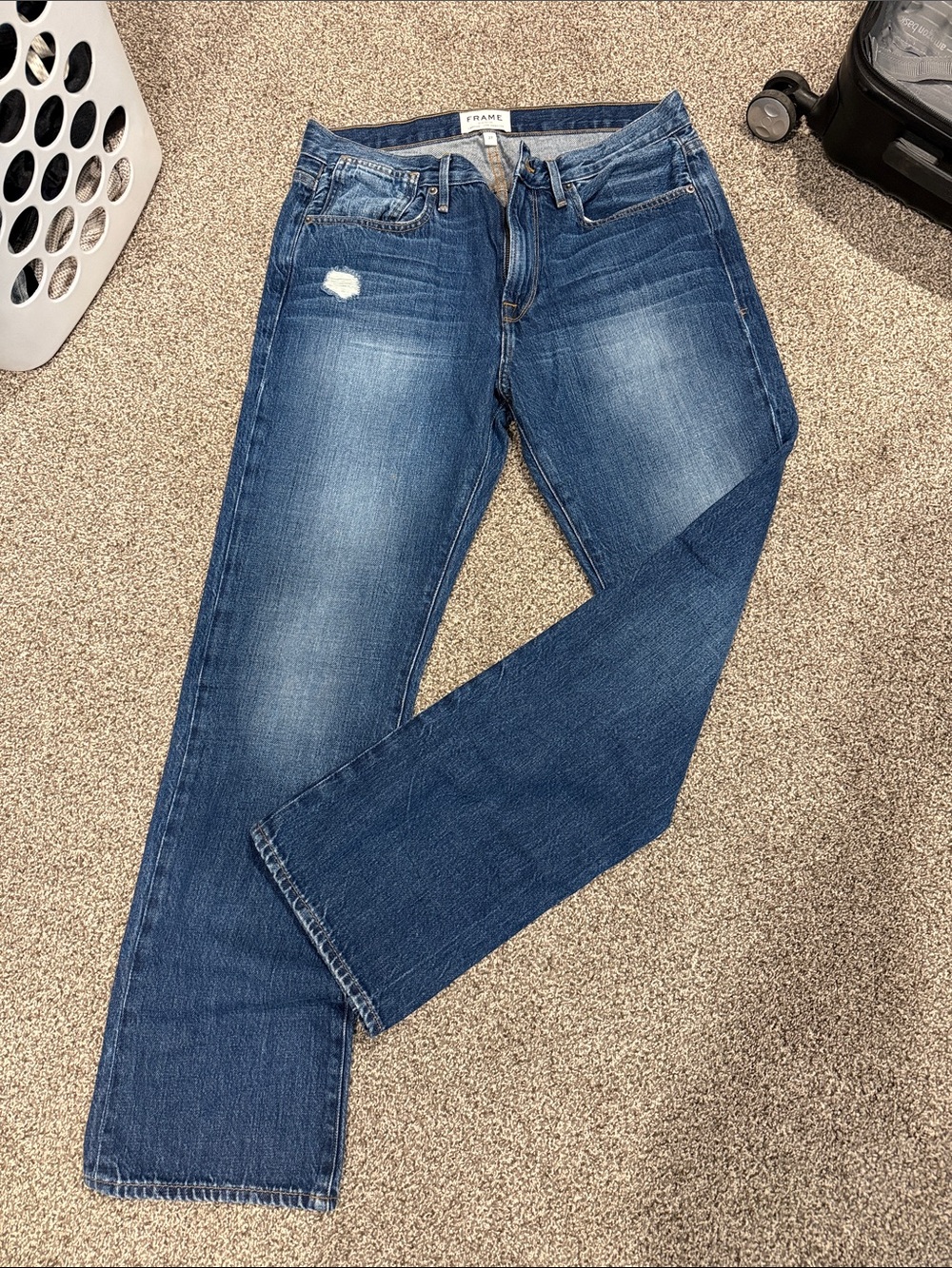 Frame straight leg jeans